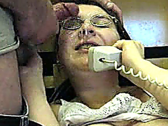 A MILF takes a call and a load 
