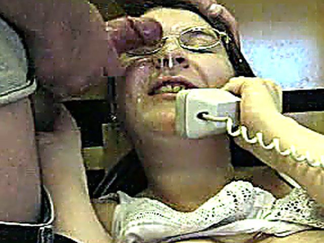 A MILF takes a call and a load 