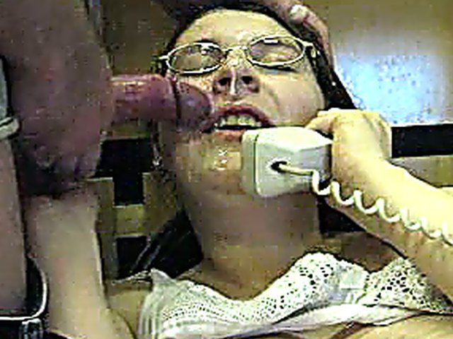 A MILF takes a call and a load 