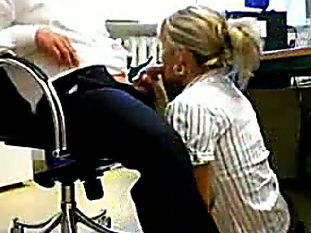 Hot blonde babe is looking for a raise