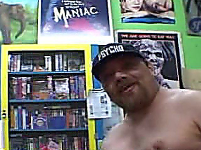 Hot babe drops to knees for blowjob