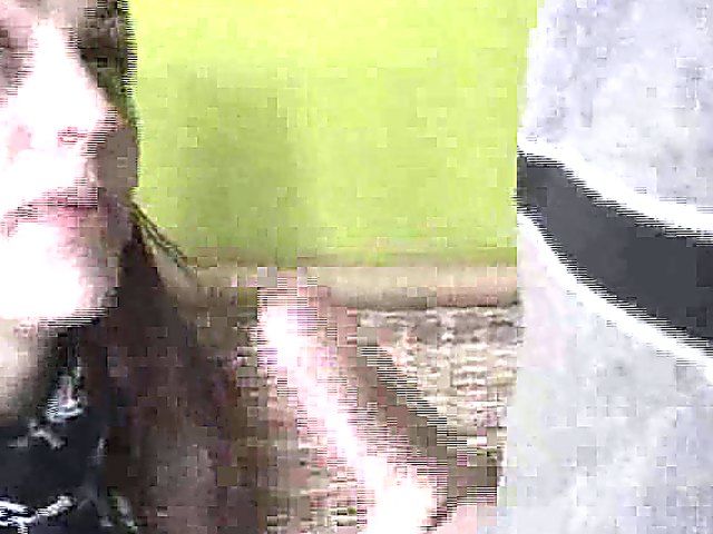 Brunette babe gives powerful head job