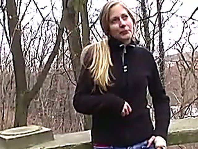 Blonde teen loves to get fucked outdoors