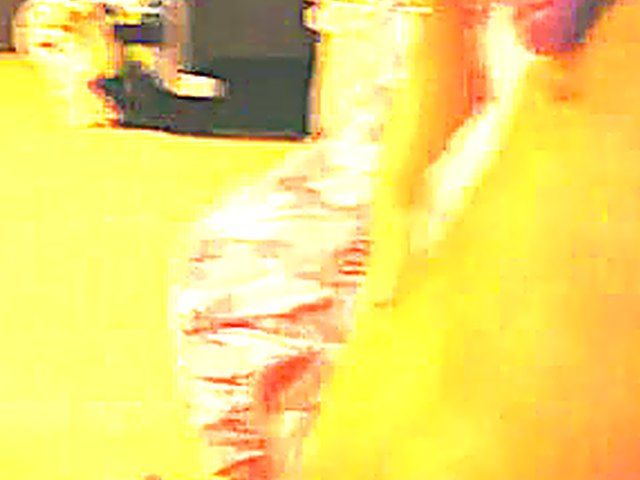 Young brunette babe with big tits sucks cock