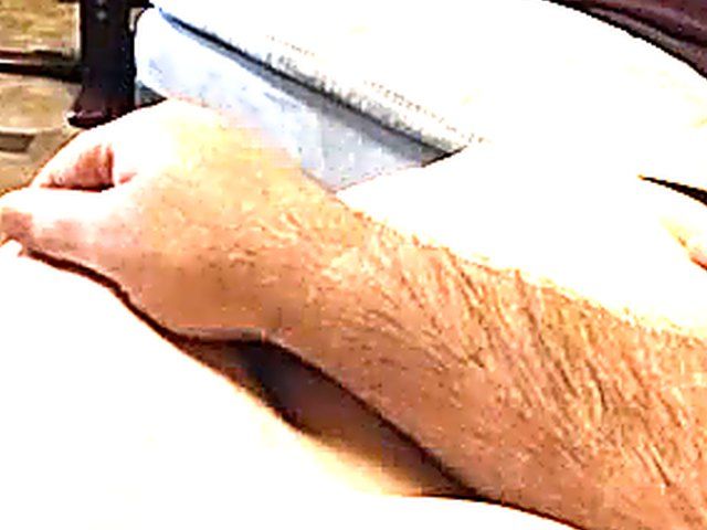 Fat chick gets her big tits played with