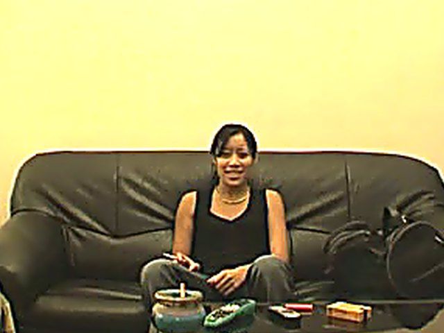 Pretty Asian babe loves to fuck cock