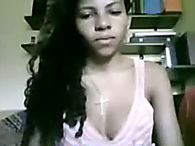 Brazilian teen gets hot under the shower