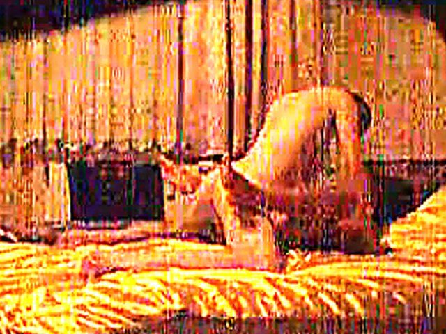 Hot couple have hot sex on luxurious sheets