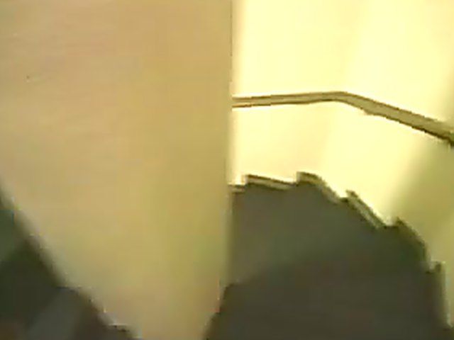 Skinny brunette gets fresh cum over her tits