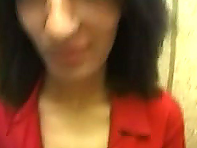 Skinny brunette gets fresh cum over her tits