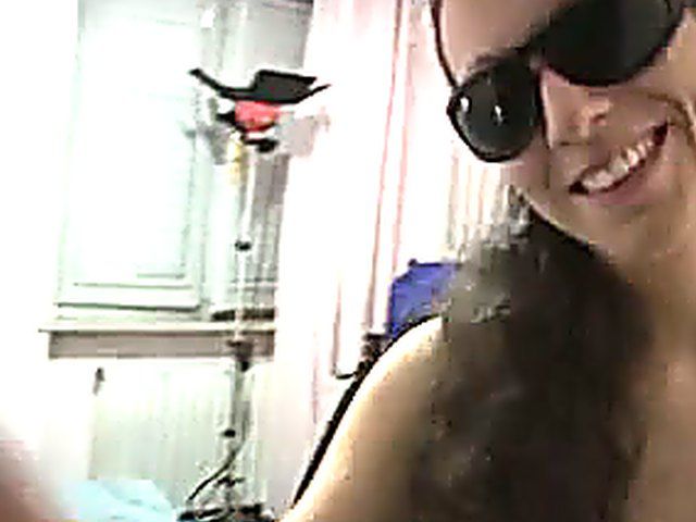 Italian bitch fucks whilst wearing sun glasses