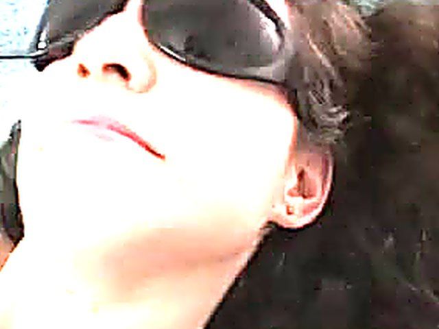 Italian bitch fucks whilst wearing sun glasses