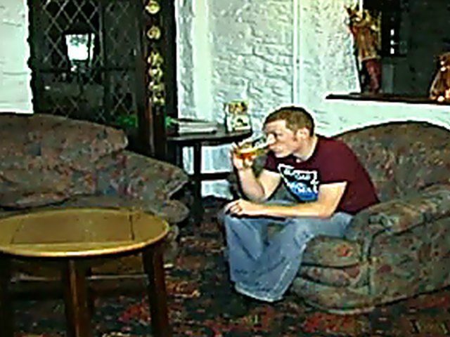 Beautiful hot blonde gets two cocks at once