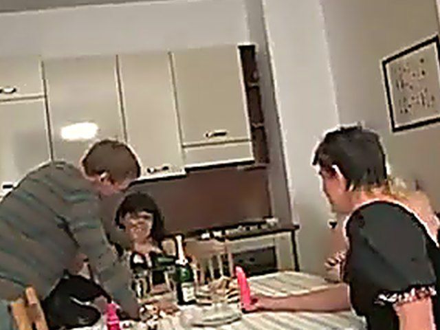 Four mature women get fucked by young man