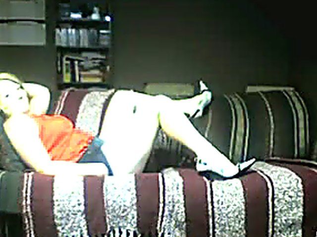 Blonde babe fucks a huge cock, and dildo