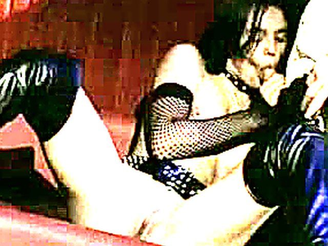 Horny couple fuck at a live porn show