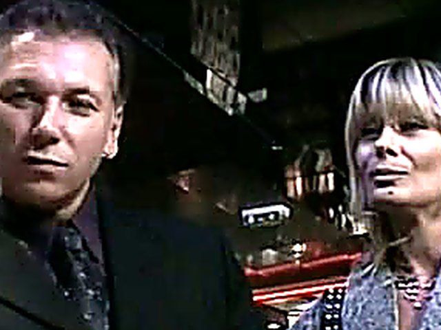 Horny couple fuck at a live porn show