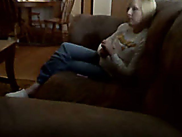 Mature blonde sucks her fat husbands hard cock