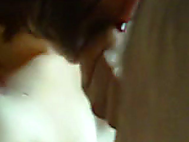 German brunette strokes and sucks a hard dick