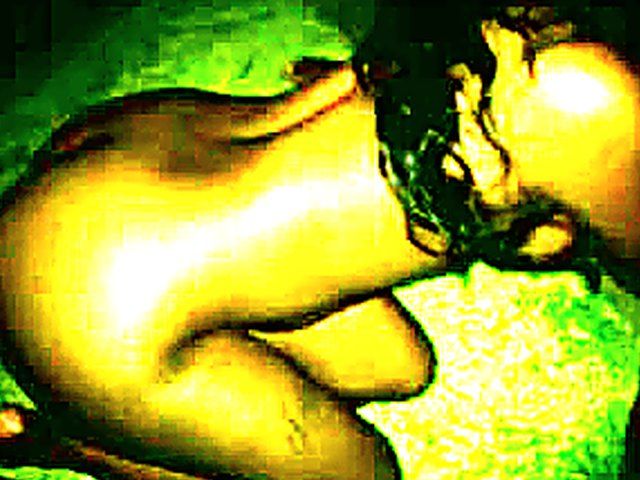 Ebony cougar sucks on a big black dick