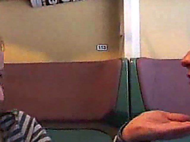 German babes suck on a total strangers cock