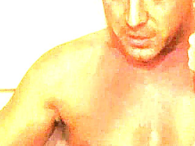 Mature artist gets a hard gang bang