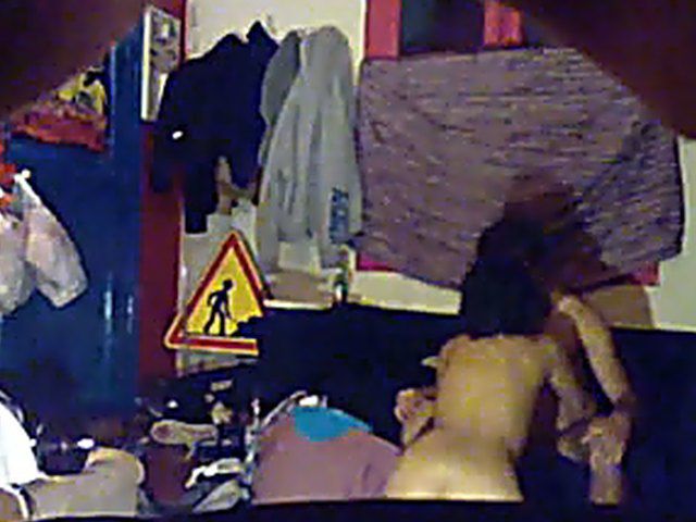 College guy secretly films himself fucking his girlfriend