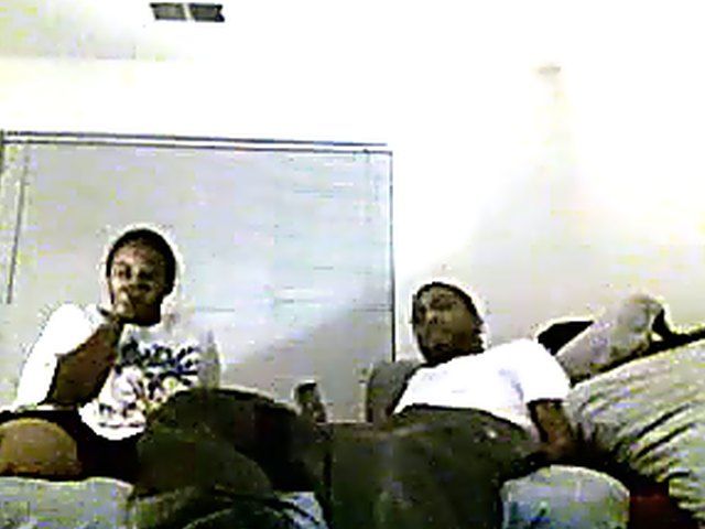 Good looking black couple get horny in bed