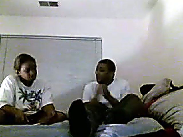 Good looking black couple get horny in bed