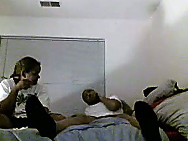 Good looking black couple get horny in bed