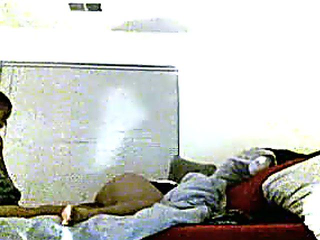 Good looking black couple get horny in bed