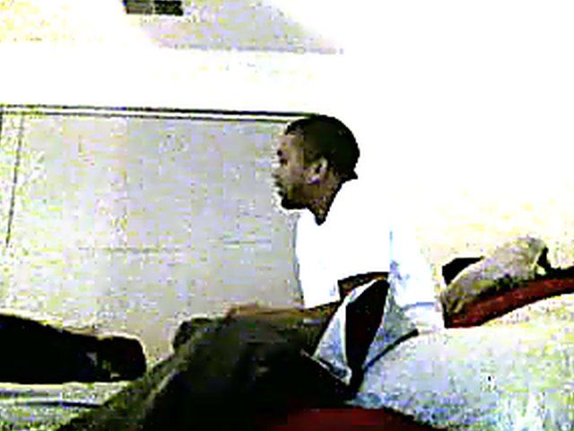 Good looking black couple get horny in bed