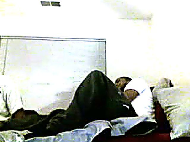 Good looking black couple get horny in bed