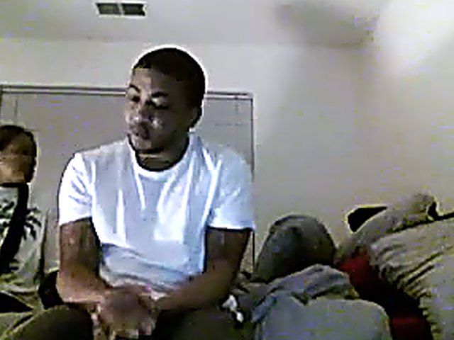 Good looking black couple get horny in bed