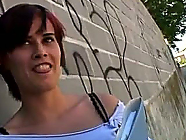 Pretty redhead fucks a horny old mans cock