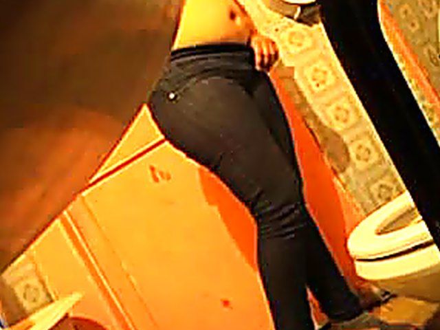 Spy camera catches hot students taking a piss