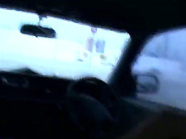 Horny couple have hot sex in their car