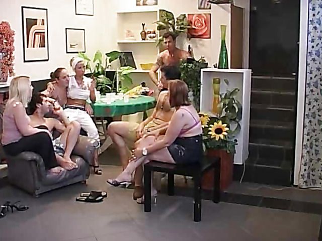 Horny Italian swingers get down and dirty