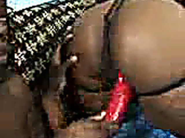 Ebony lesbians with massive tits play with toys