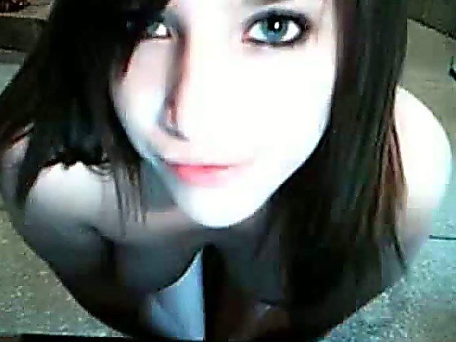 Beautiful brunette moans in excitement as she masturbates