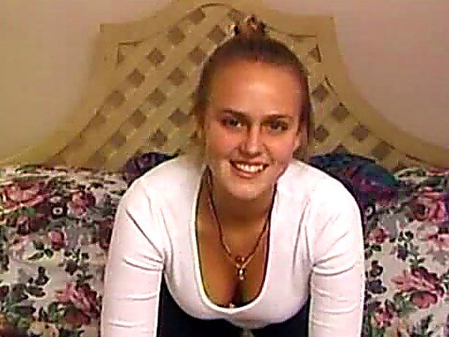 White chick strips naked for her black boyfriend