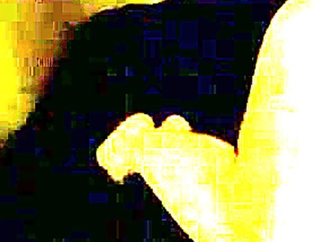 Blonde babe with massive tits sucks cock