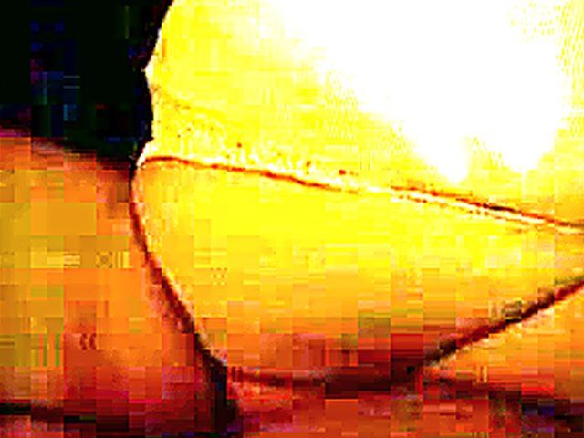 Blonde babe with massive tits sucks cock