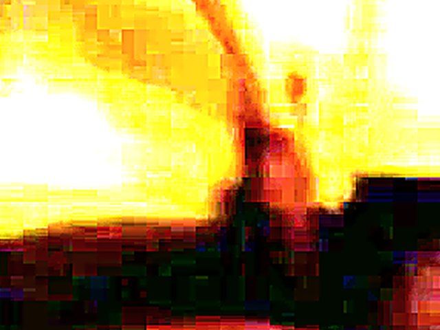 Blonde babe with massive tits sucks cock