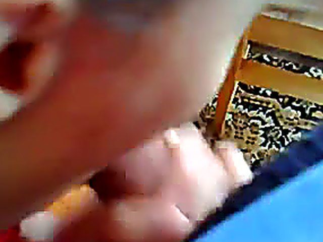 Bulgarian slut rubs, and sucks an excited cock