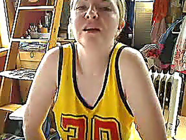 Plump blonde uses dildos in her used pussy