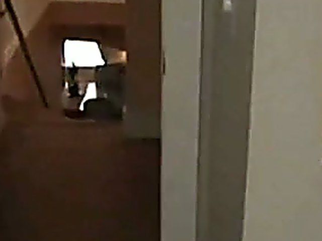 Sexy brunette gets fucked by two huge cock