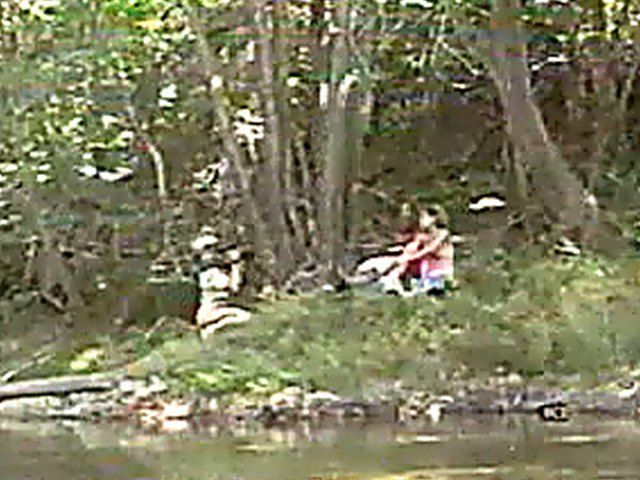 Horny French couple fuck in the woods