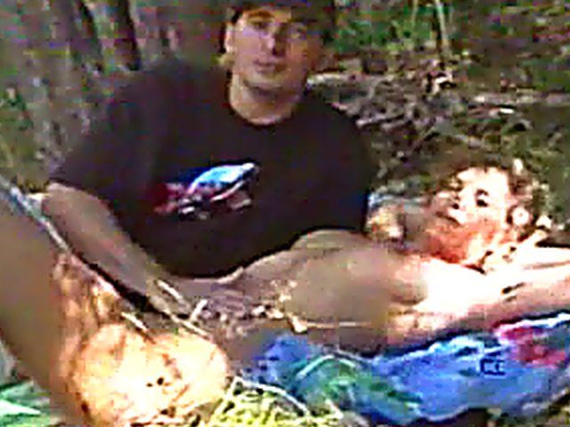 Horny French couple fuck in the woods