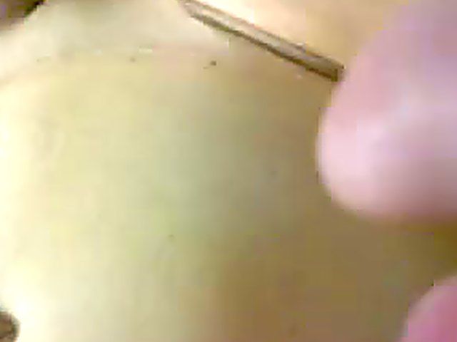 Wet pussy caressed, fingered and spanked